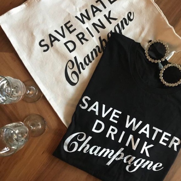 Short Sleeve "Champagne" T-Shirt - Picture 3 of 3